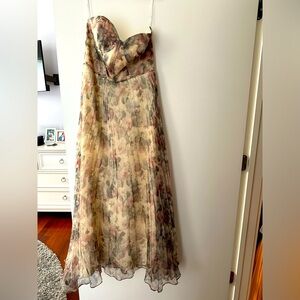 Strapless bustier dress